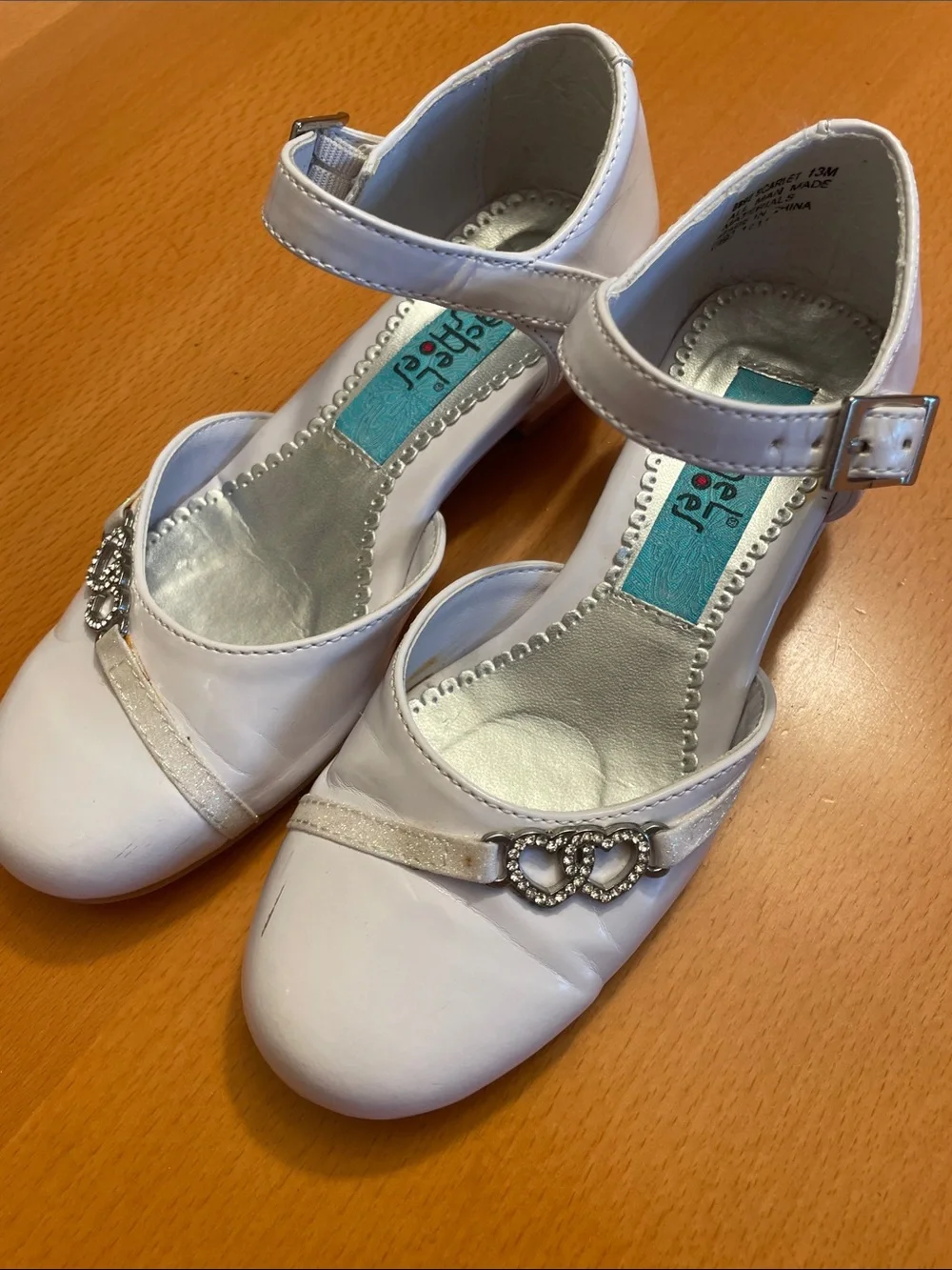 Girls white dress shoes
